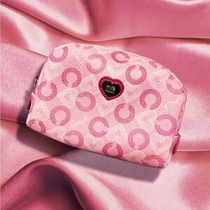 Coach Pink Heart Cosmetic Bag